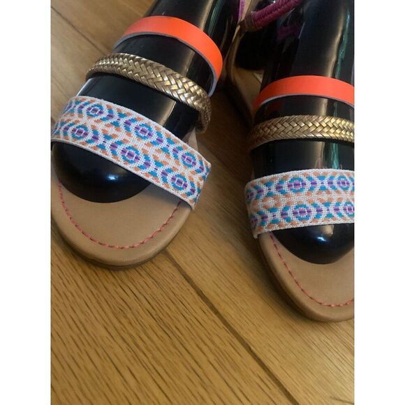 Steve Madden women's multicolor strappy spring gladiator sandals size 3 - Picture 2 of 9